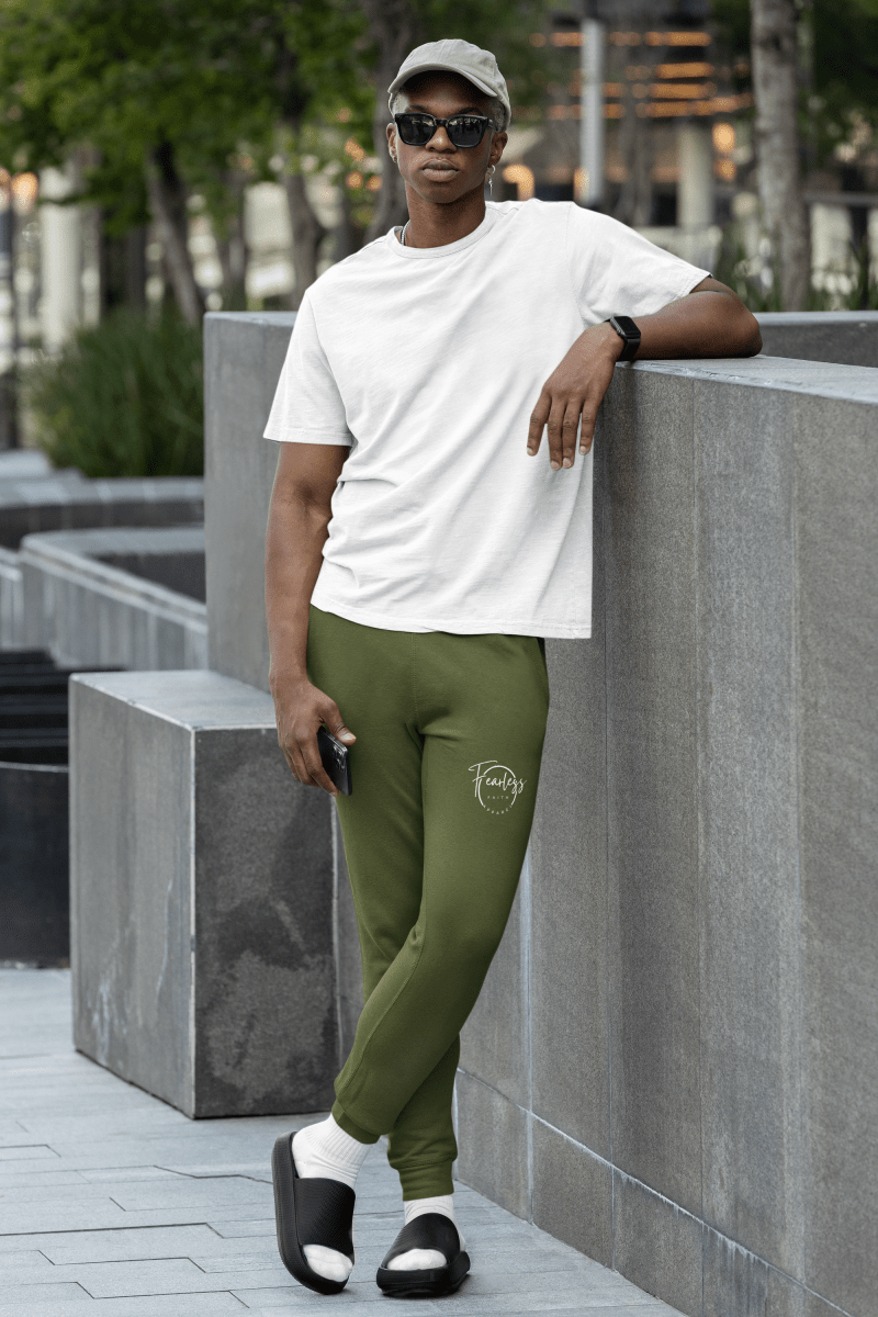 Fearless Faith Apparel Logo Embroidered Premium Joggers - Fearless Faith Apparel