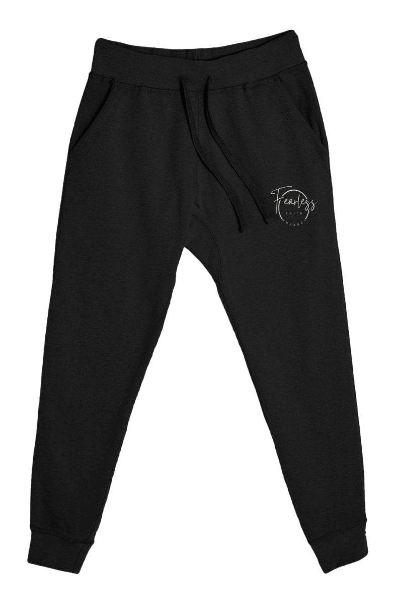 Fearless Faith Apparel Logo Embroidered Premium Joggers - Fearless Faith Apparel