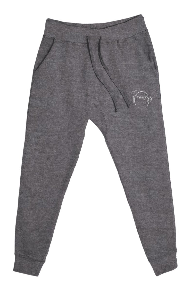 Fearless Faith Apparel Logo Embroidered Premium Joggers - Fearless Faith Apparel