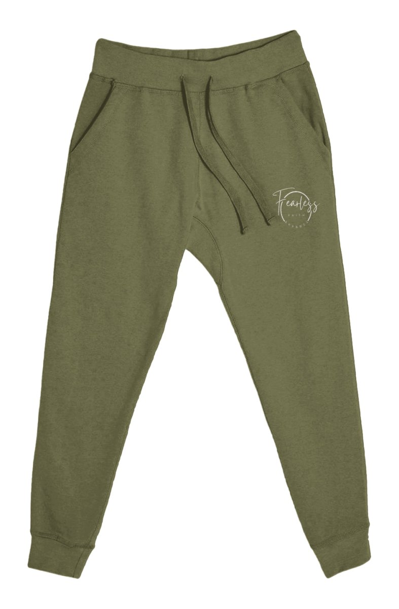 Fearless Faith Apparel Logo Embroidered Premium Joggers - Fearless Faith Apparel