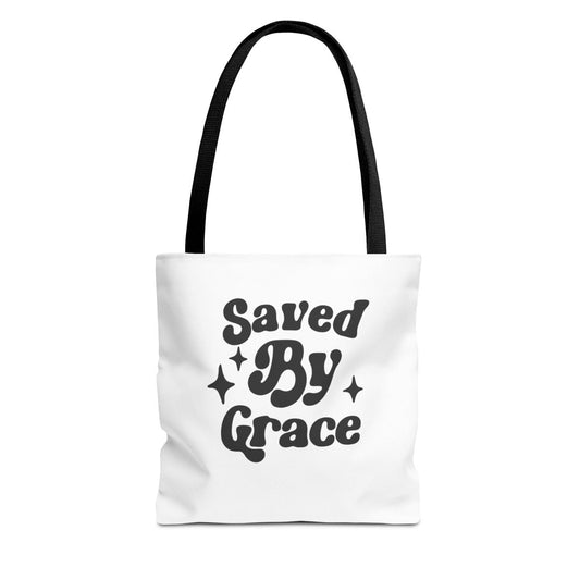 Saved By Grace Tote – Ephesians 2:8 - Fearless Faith Apparel